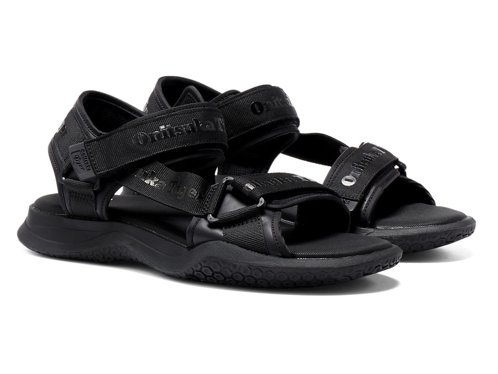Onitsuka Tiger Ohbori Strap Sneakers - Black / Black